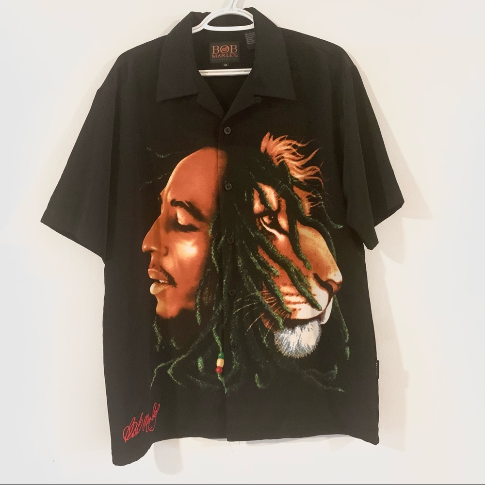 Y2K Bob Marley Button-Up